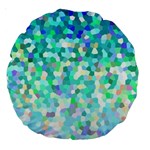Mosaic Sparkley 1 18  Premium Round Cushion  Front