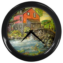 Daniels Mill   Ave Hurley   Wall Clock (black) by ArtRave2