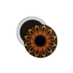 Yellow Purple Lotus Mandala 1 75  Button Magnet by Zandiepants