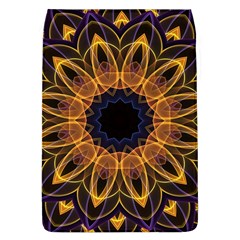 Yellow Purple Lotus Mandala Removable Flap Cover (large) by Zandiepants
