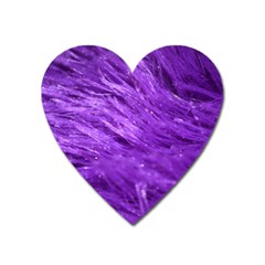 Purple Tresses Magnet (heart) by FunWithFibro
