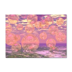 Glorious Skies, Abstract Pink And Yellow Dream A4 Sticker 100 Pack by DianeClancy