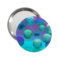 Ocean Dreams, Abstract Aqua Violet Ocean Fantasy Handbag Mirror (2 25 ) by DianeClancy
