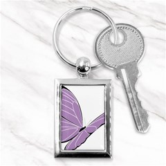 Purple Awareness Butterfly 2 Key Chain (rectangle) by FunWithFibro
