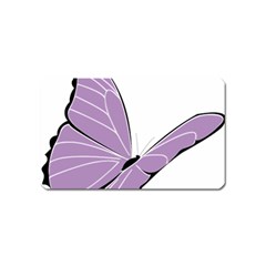 Purple Awareness Butterfly 2 Magnet (name Card) by FunWithFibro