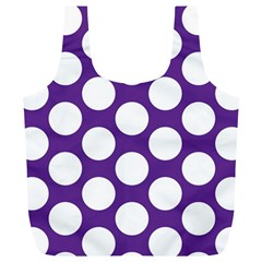 Purple Polkadot Reusable Bag (xl) by Zandiepants
