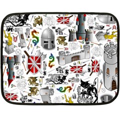 Medieval Mash Up Mini Fleece Blanket (two Sided) by StuffOrSomething