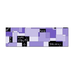 Purple Pain Modular Bumper Sticker by FunWithFibro