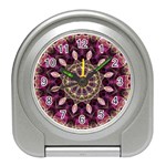 Purple Flower Desk Alarm Clock Front
