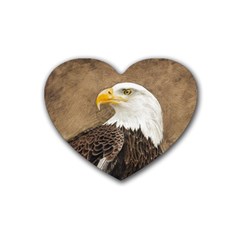 Eagle Drink Coasters 4 Pack (heart)  by TonyaButcher