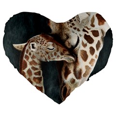 A Mother s Love 19  Premium Heart Shape Cushion by TonyaButcher