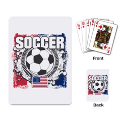 Soccer United States Of America Playing Cards Single Design by MegaSportsFan