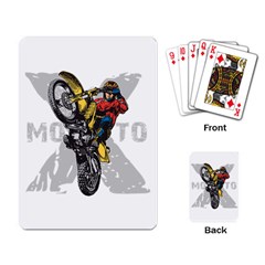 Moto X Wheelie Playing Cards Single Design by MegaSportsFan