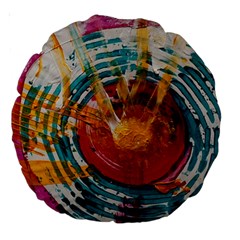 Art Therapy 18  Premium Round Cushion  by StuffOrSomething