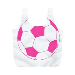Soccer Ball Pink Reusable Bag (m) by Designsbyalex