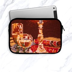 Bookworm Needlepoint Print Apple Ipad Mini Zippered Sleeve by StuffOrSomething