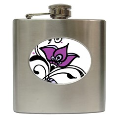 Awareness Flower Hip Flask by FunWithFibro