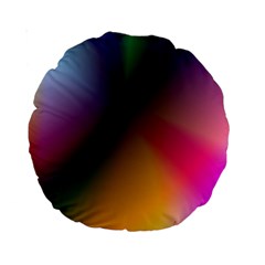 Prism Rainbow 15  Premium Round Cushion  by StuffOrSomething