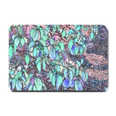 Colored Pencil Tree Leaves Drawing Small Door Mat by LokisStuffnMore