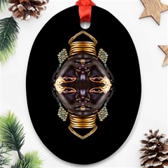 African Goddess Oval Ornament (two Sides) by icarusismartdesigns