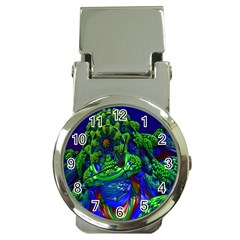 Abstract 1x Money Clip With Watch by icarusismartdesigns