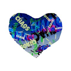 Pure Chaos 16  Premium Heart Shape Cushion  by StuffOrSomething