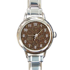 Perculated Snake  Round Italian Charm Watch by OCDesignss