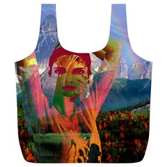 Fusion With The Landscape Reusable Bag (xl) by icarusismartdesigns