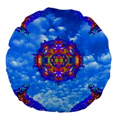 Sky Horizon 18  Premium Flano Round Cushion  by icarusismartdesigns
