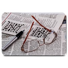 Crossword Genius Large Door Mat by StuffOrSomething