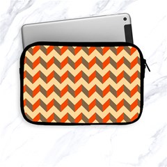 Modern Retro Chevron Patchwork Pattern  Apple Ipad Mini Zippered Sleeve by GardenOfOphir