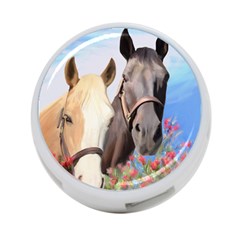 Miwok Horses 4-port Usb Hub (two Sides) by JulianneOsoske