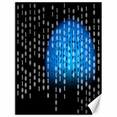 Binary Rain Canvas 18  X 24  (unframed) by StuffOrSomething