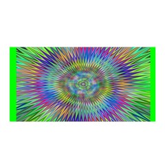 Hypnotic Star Burst Fractal Satin Wrap by StuffOrSomething