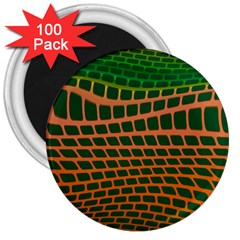 Distorted Rectangles 3  Magnet (100 Pack) by LalyLauraFLM