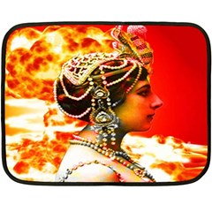 Mata Hari Double Sided Fleece Blanket (mini) by icarusismartdesigns