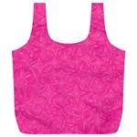 Abstract Stars In Hot Pink Reusable Bag (XL) Back