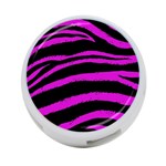 Pink Zebra 4-Port USB Hub (Two Sides) Back