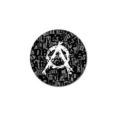 Anarchy Golf Ball Marker by ArtistRoseanneJones