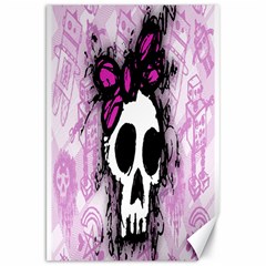 Sketched Skull Princess Canvas 20  X 30  (unframed) by ArtistRoseanneJones