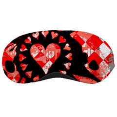 Love Heart Splatter Sleeping Mask by ArtistRoseanneJones