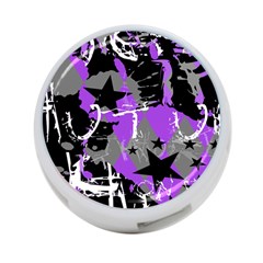 Purple Scene Kid 4-port Usb Hub (two Sides) by ArtistRoseanneJones