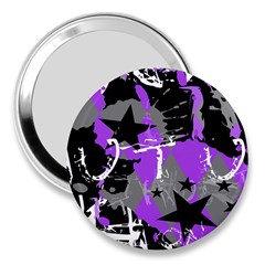 Purple Scene Kid 3  Handbag Mirror by ArtistRoseanneJones