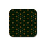 Cute Pretty Elegant Pattern Rubber Square Coaster (4 pack)  Front