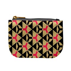 Shapes In Triangles Pattern Mini Coin Purse by LalyLauraFLM