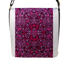 Crazy Beautiful Abstract  Flap Messenger Bag (l)  by OCDesignss