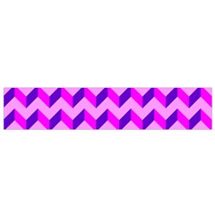 Modern Retro Chevron Patchwork Pattern Flano Scarf (small)  by GardenOfOphir