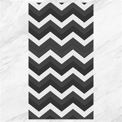 Chevron Dark Gray Canvas 40  X 72   by ImpressiveMoments