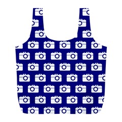 Modern Chic Vector Camera Illustration Pattern Full Print Recycle Bags (l)  by GardenOfOphir
