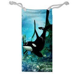 Orca Swimming In A Fantasy World Jewelry Bags by FantasyWorld7